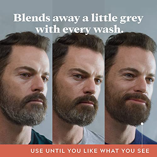 Just For Men Control GX Grey Reducing Beard Wash Shampoo, Gradually Colors Mustache and Beard, Leaves Facial Hair Softer and Fuller, 4 Fl Oz - Pack of 3 (Packaging May Vary)